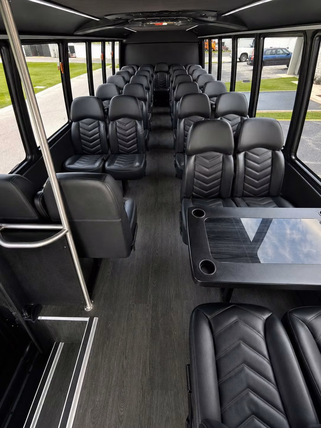 18 passenger minibus interior