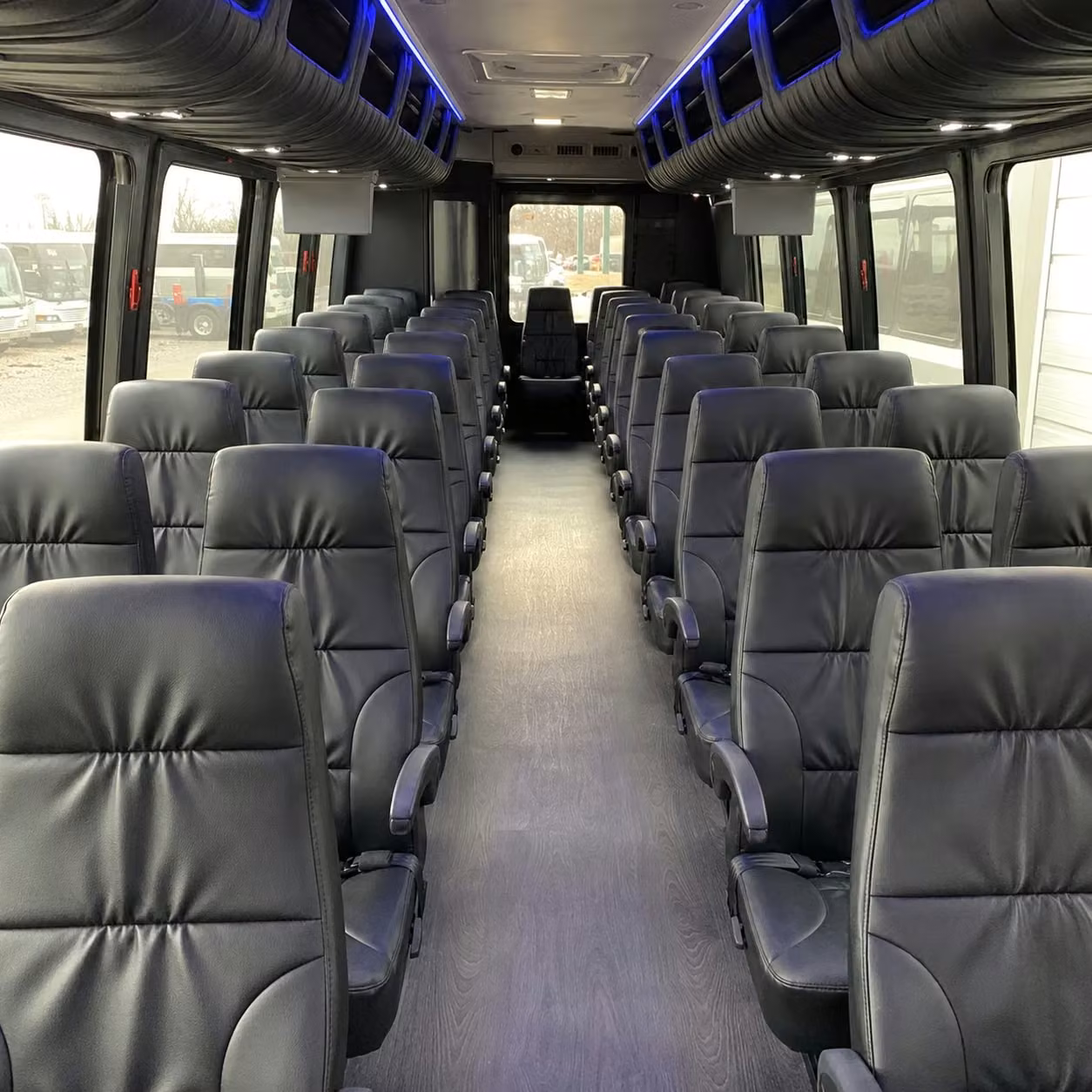 28 passenger minibus inside