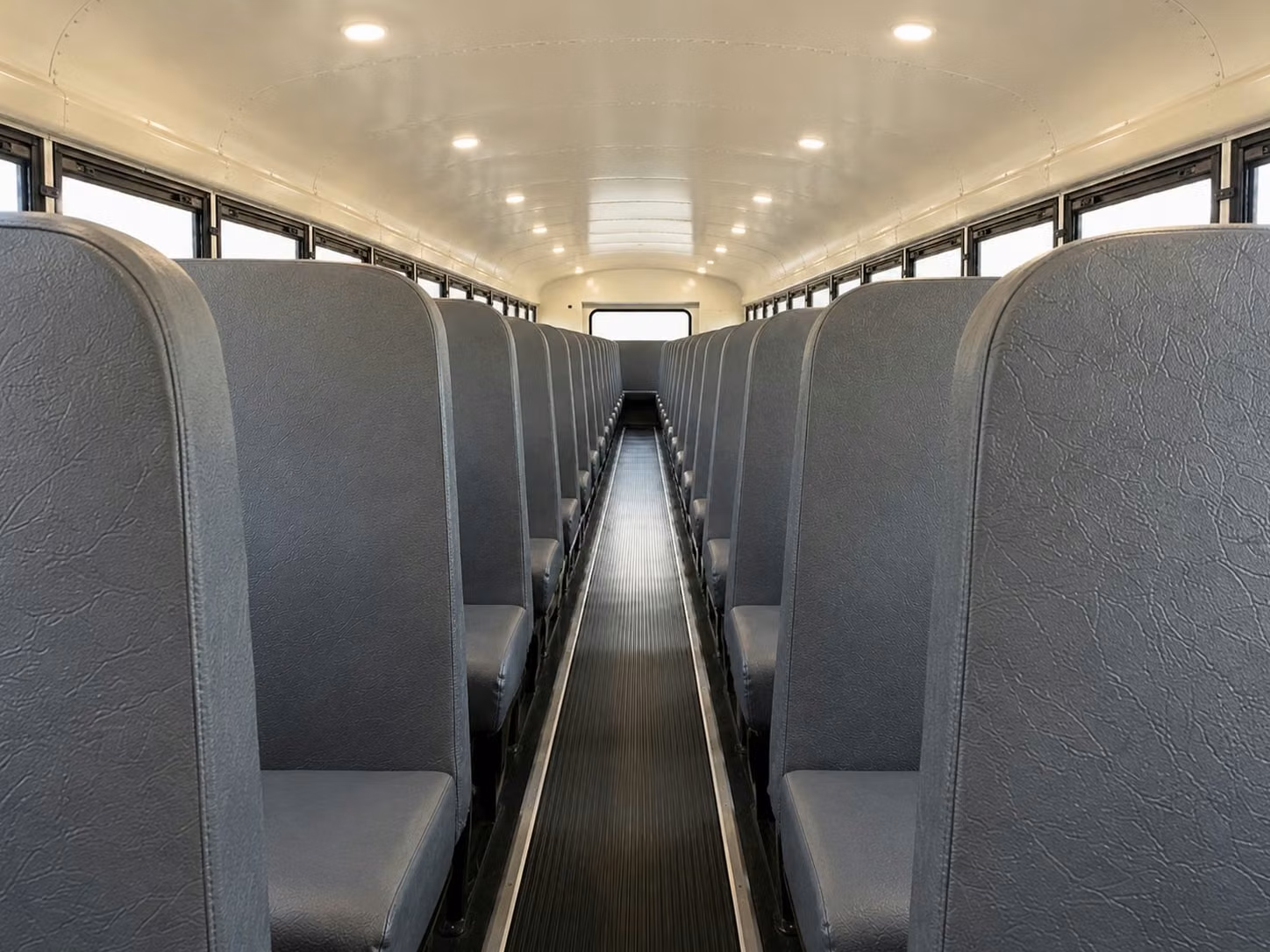 school bus inside